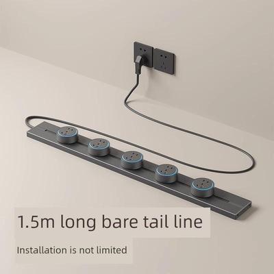 穆林森可移动轨道插座与电线家庭餐具柜厨房轨道表面安装滑动带配