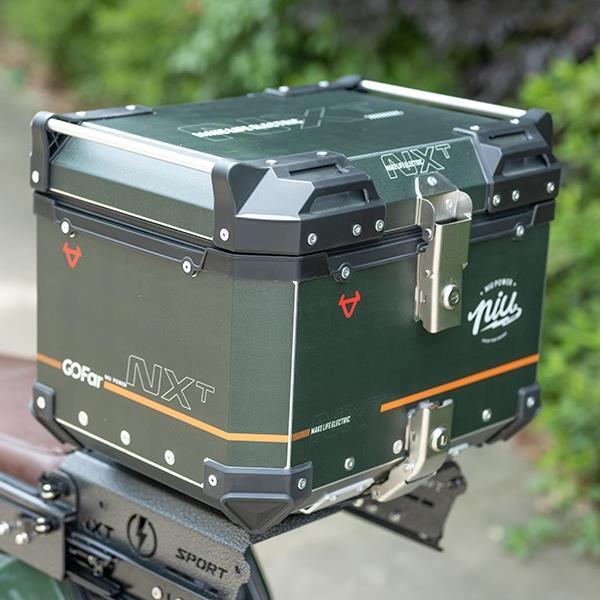 适用小牛NXT尾箱铝合金后备箱电动车后尾箱摩托通用大容量储物箱