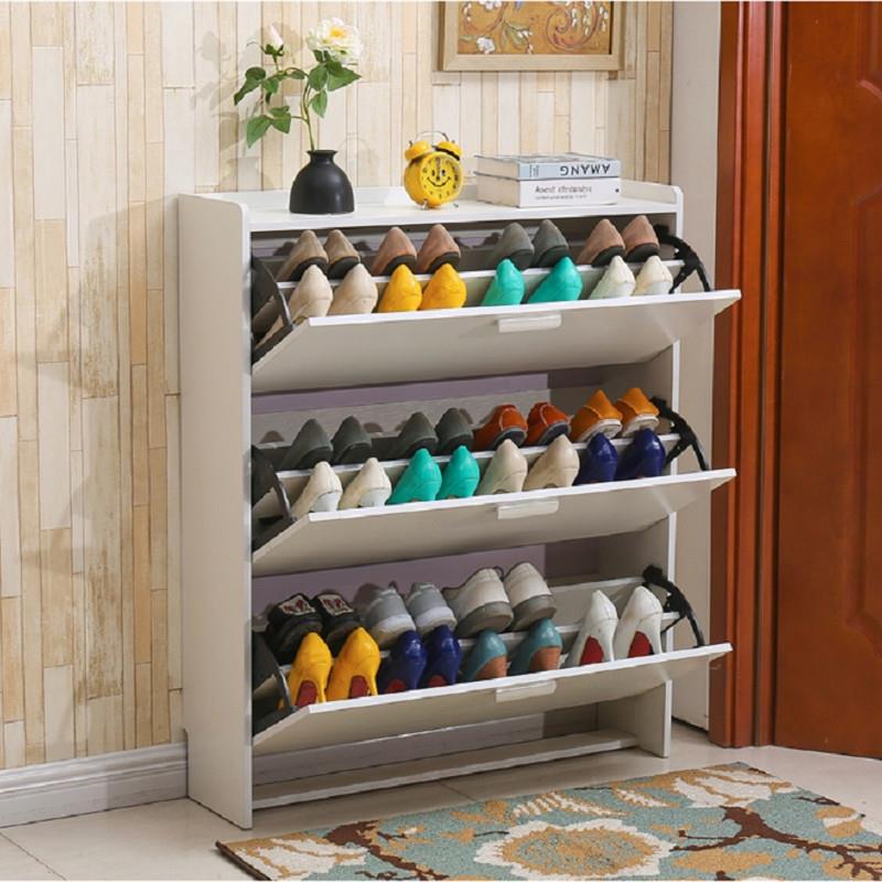 包邮超薄鞋柜白色翻斗简约现代17cm进门口门厅柜经济型结实耐用