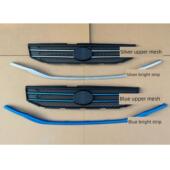 银色亮条 金彭D90 S7电动汽车前保险杠上中网格栅下亮条 金鹏S70