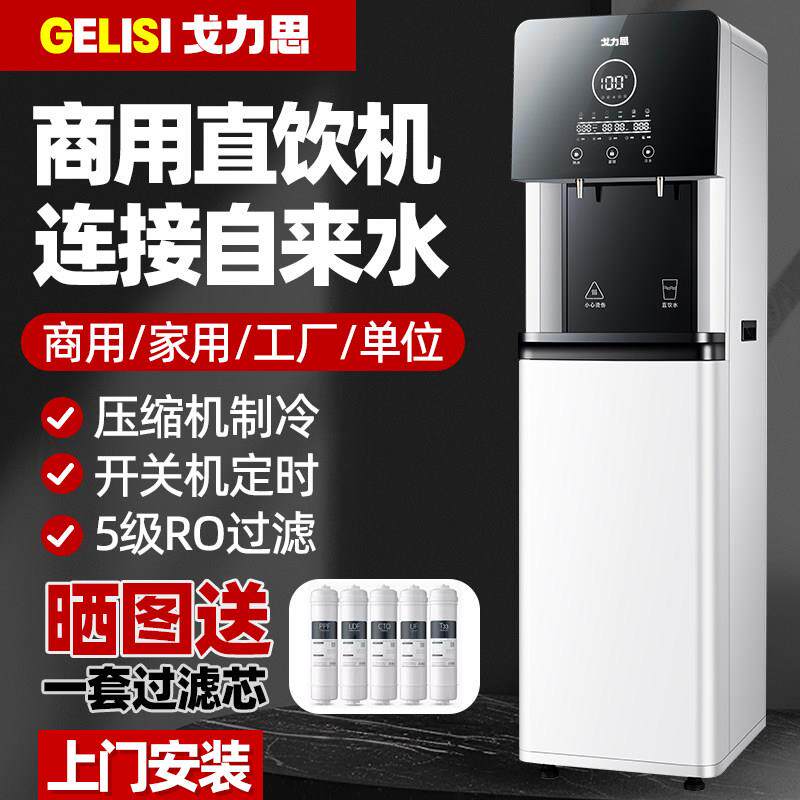 戈力思直饮水机商用办公室自来水过滤加热一体家用净水器立式制冷