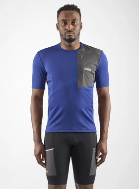 【福利】PEdALED 男士 ODYSSEY MERINO TEE 蓝色 短袖骑行T恤