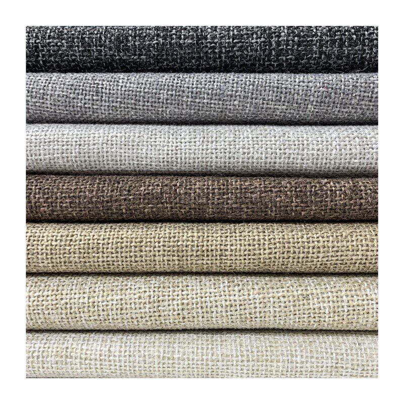 源头工厂沙发布料面料 粗亚麻布艺棉G麻布料加厚麻布椅套 老粗布