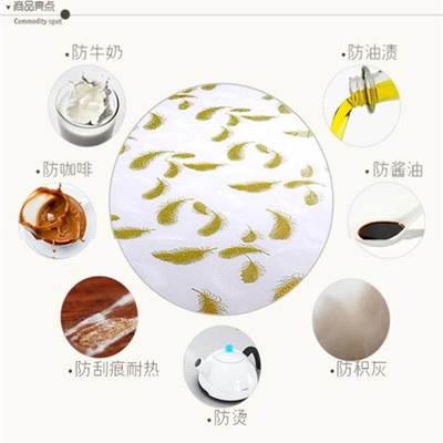 软玻璃加厚PVC桌布防水防烫防油塑料茶几垫印花不透W明台布餐桌垫