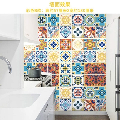 卫生地面厨房地板瓷砖新地u耐磨浴室贴纸防滑翻新卫生间地砖房地