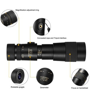 大口径10 30040拉伸变倍单筒望远镜高倍伸缩变焦广角镜头望远镜
