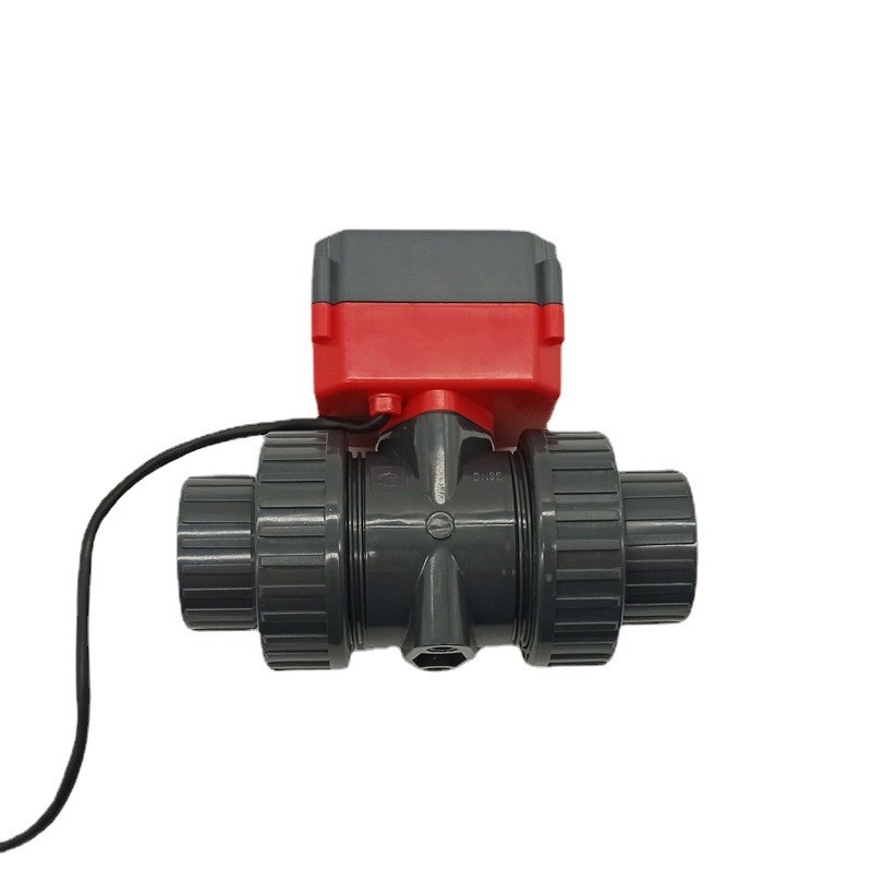 微型电动球阀DN32 Q911F/Q961F-16S塑料upvc精小型自控阀门执行器