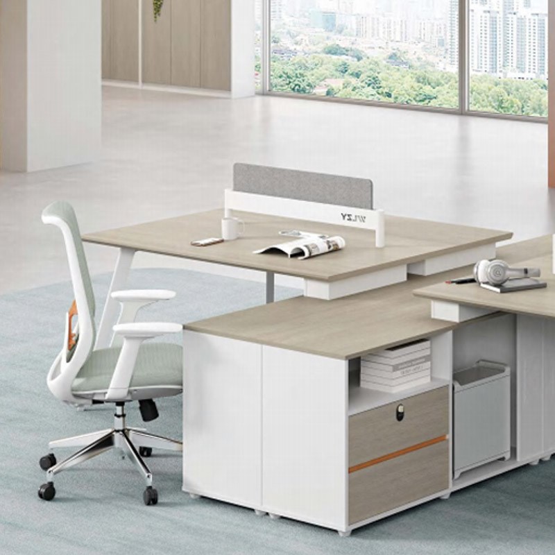 职员办公桌椅组合简约现代单人双人位办公室桌子屏风工位电脑桌卡
