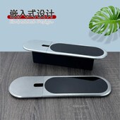 桌面嵌入式 椭圆岛台隐藏多功能排插 插座滑盖推拉办公会议桌子新款