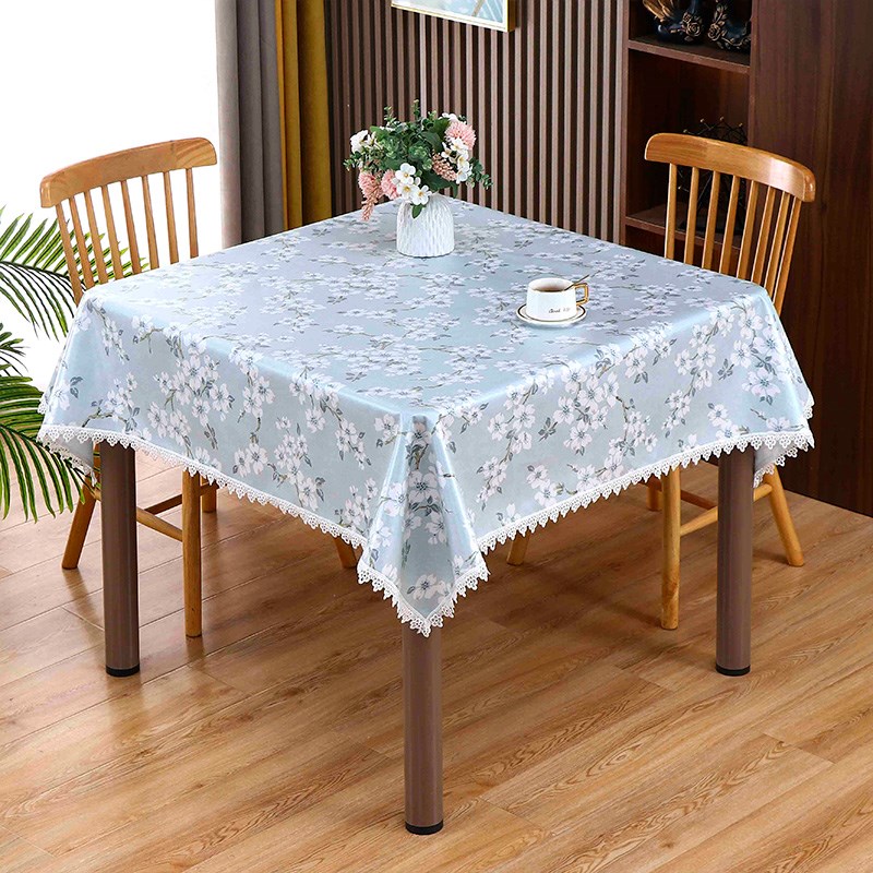 桌布正方形台布防水防油四方老式简约田园餐桌布八仙桌麻将桌桌布