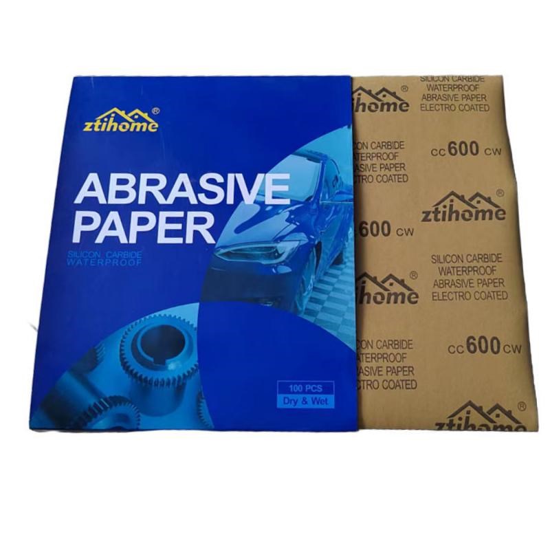 金属抛光水砂纸汽车油漆打磨碳化硅黑色沙纸120目150粒1500-2000#
