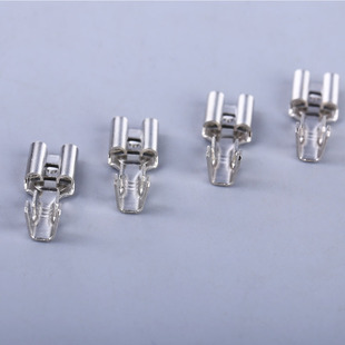 6.3插簧快速接线母接头250铜接插件冷压连接器插接端子加厚铜件