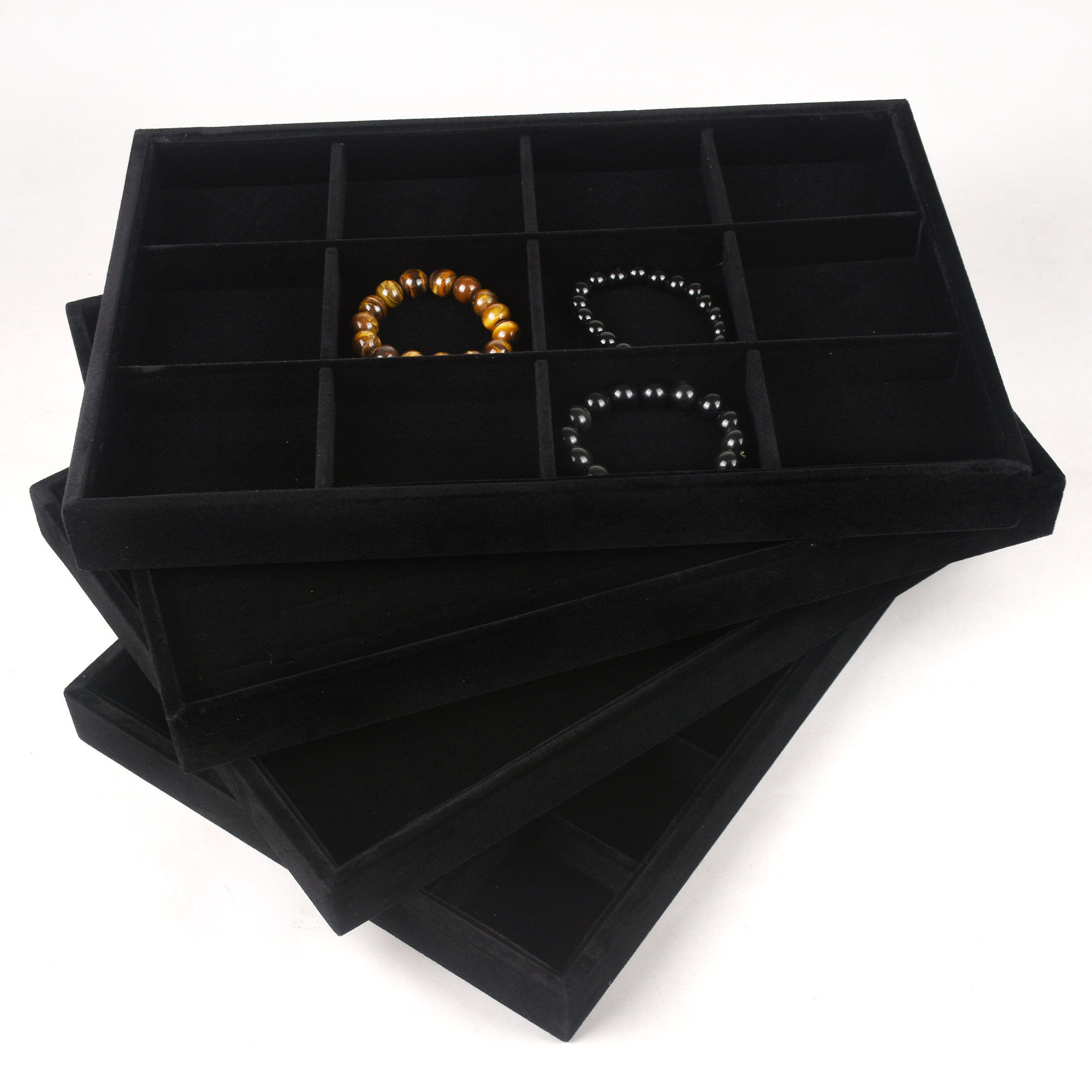 黑色绒布戒指项炼收纳手镯吊坠珠宝箱摆摊展示道具饰品首饰托 托,饰品/流行首饰/时尚饰品新,首饰展示架,淘宝优惠券,粉丝福利购,淘宝优惠卷