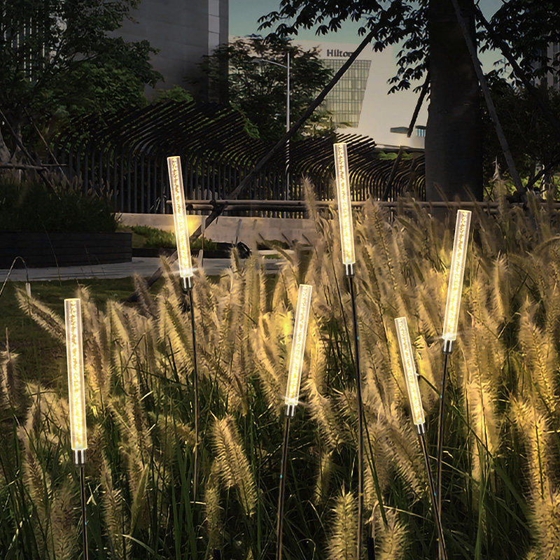 太阳能芦苇灯户外庭院花园布置氛围灯网红装饰景观LED草坪地插灯