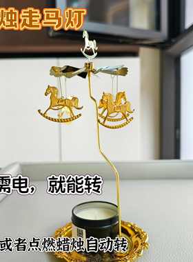 走马灯金属香薰蜡烛杯托
