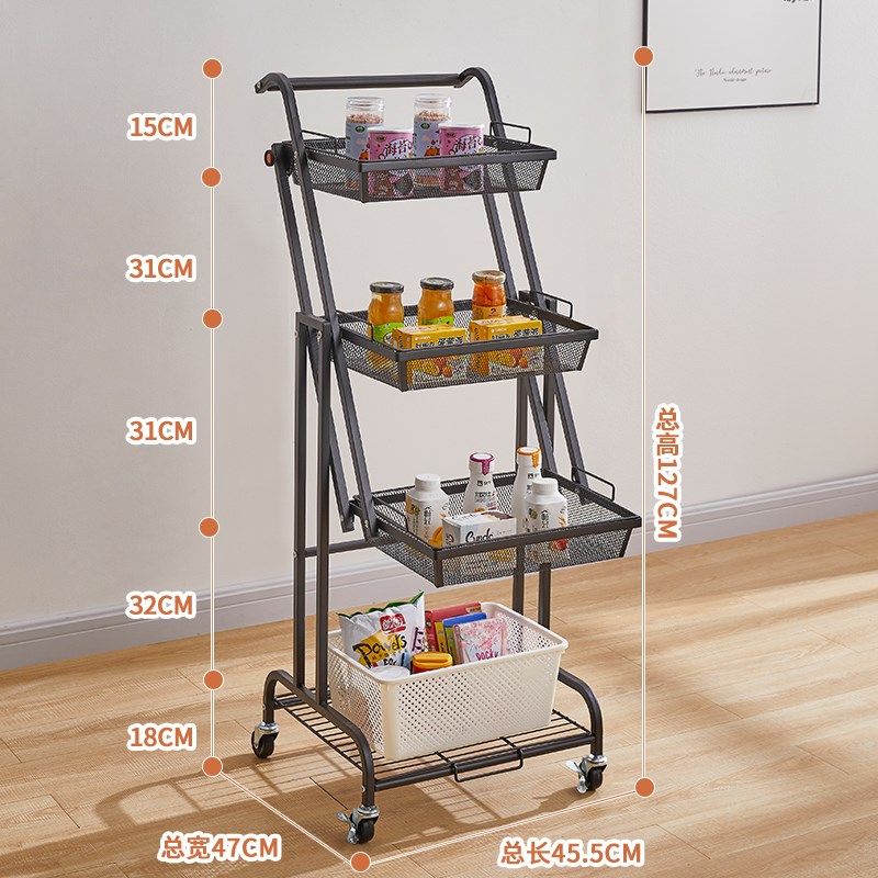 夜市摆摊小推车可折叠可移动摆花小物H品可K平放展示多功能收纳架