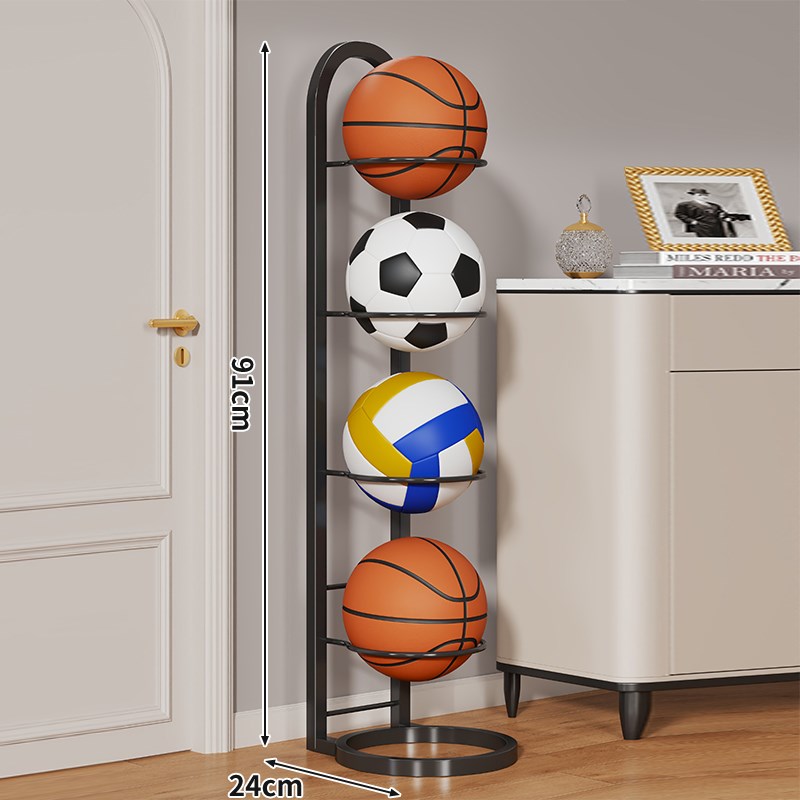 篮球收纳架家用多层折叠球类w收纳神器球类收纳神器足球排球摆放