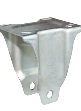 3系5寸中重型圆弧红色PU定向轮承载260公斤工业脚轮3-5DJY58