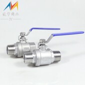 双外丝球阀4分6分1寸 16P二片式 304不锈钢两片式 外螺纹球阀Q21F