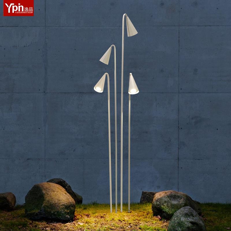 户外防水小喇叭草坪灯现代简约铝材庭院灯花园别墅公园装饰景观灯