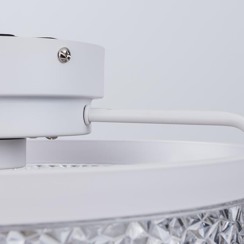 卧室摇头吸顶风扇灯一体现代简约餐厅儿童吸顶风扇灯大风力超静音