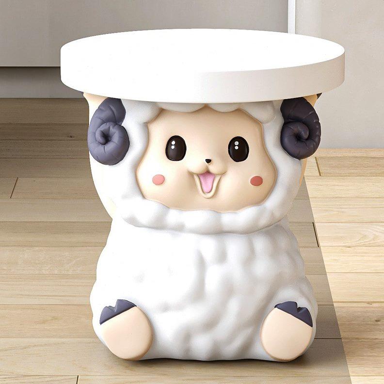 可爱创意个性换鞋凳摆件入户门口玄关鞋柜客厅卡通家用动物小板凳
