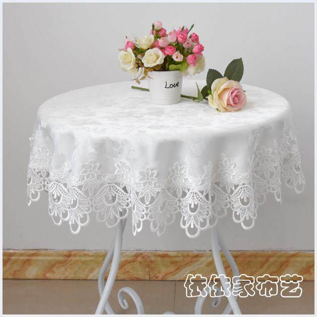欧式大圆桌桌布布艺圆形家用餐桌布中式小台布茶几盖巾蕾丝餐桌垫,居家布艺,桌布,淘宝优惠券,粉丝福利购,淘宝优惠卷