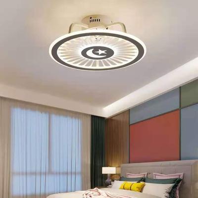 LED卧室吸顶风扇灯客厅餐厅吊扇灯无极调光调色卧室灯