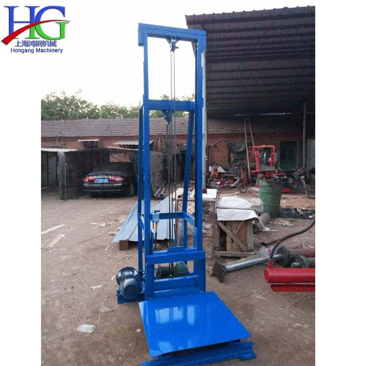 双节可移动式垂直提升机 电动上料升降平台 5米高箱子装柜升降机