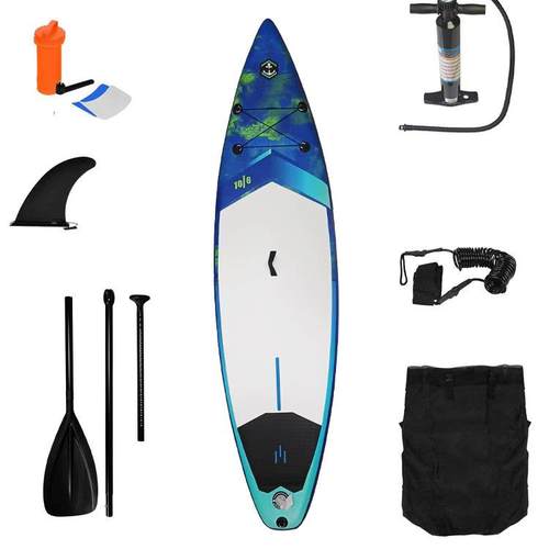 立体彩印充气冲浪板划水板充气立起桨板携带方便水上乐园海滩浪板