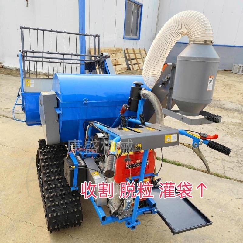 全自动稻谷联合收割机家用小麦收割机自走式割宽一米