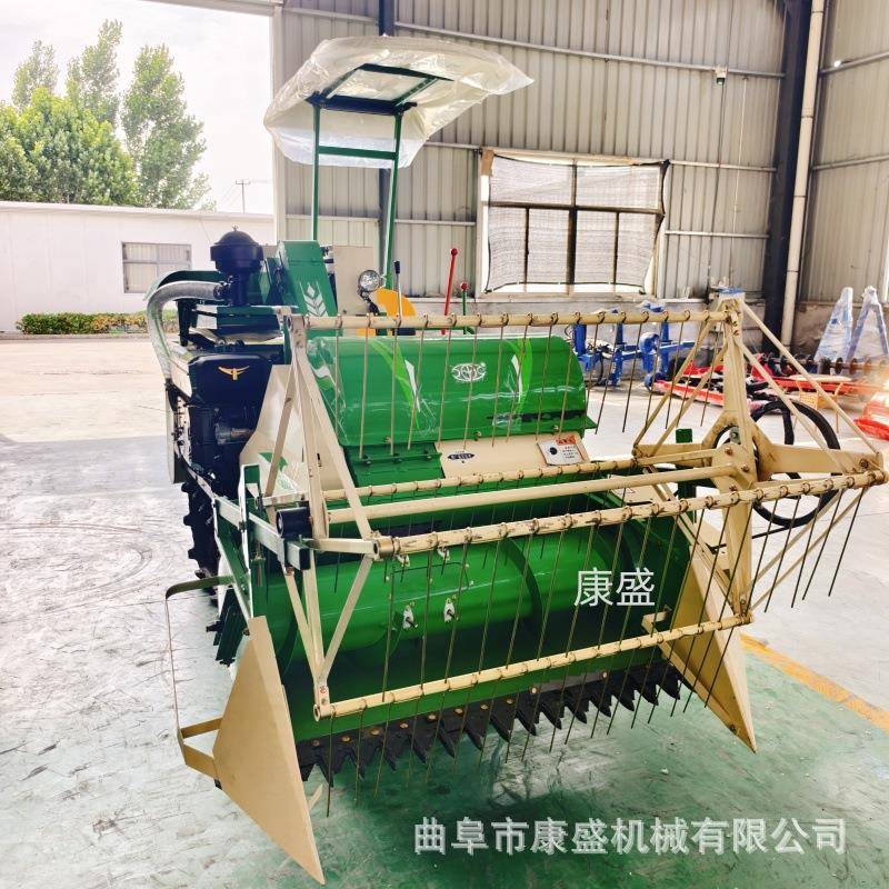 厂家直发新款稻谷联合收割机油菜脱粒机套种地大豆收割机