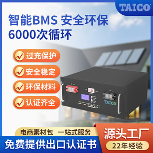 LiFePO4 200Ah 300Ah 电池 磷酸铁锂电池机架式 51.2V 48V 100Ah