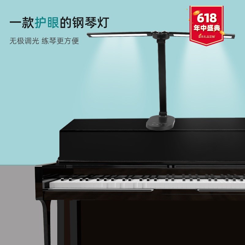 钢琴灯学生护眼练l琴乐器专用床头桌面学习阅读充电乐谱灯音乐礼