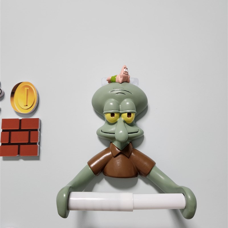 章鱼哥桌面摆g件客厅电视柜玄关摆设可爱搞怪送礼树脂家居艺术装