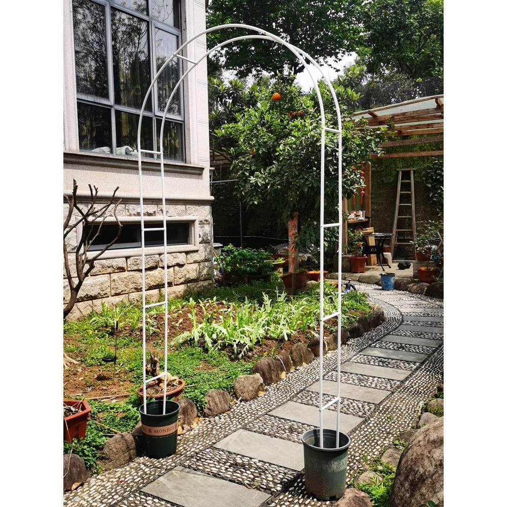 简易铁艺拱门花架月季爬藤架路引架子藤月葡萄丝瓜攀爬加固花支架