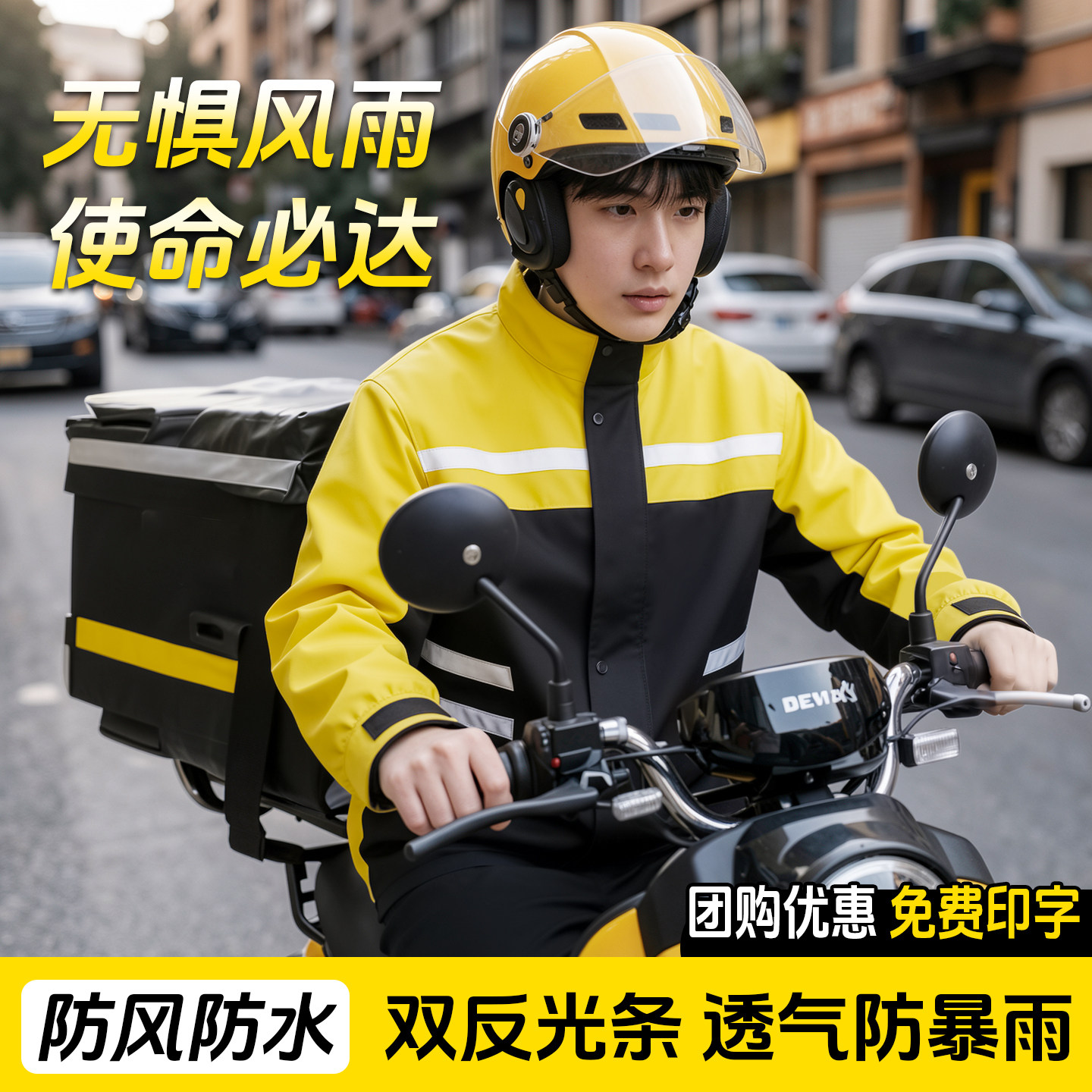 摩托车雨衣户外骑行服全身防大暴雨男款分体式套装人车分离式雨披