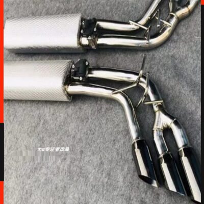 适用于奔驰G级大G500G55G63G350改装巴博斯六出AMG四出带阀门排气