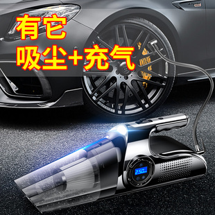车载充气泵无线电动小轿车轮胎加气F汽车用吸尘两用车胎打气一体