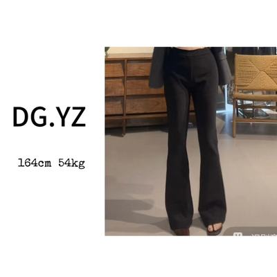 【樱子家】2956F新款微喇裤休闲喇叭裤子高腰显瘦西装裤