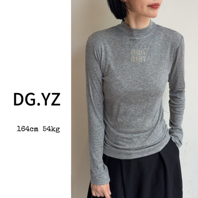 【樱子家】2990F字母点缀mu系简约百搭长袖上衣