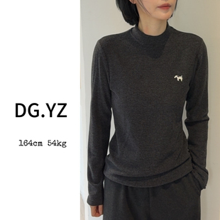 3036F纯色刺绣中领上衣 樱子家