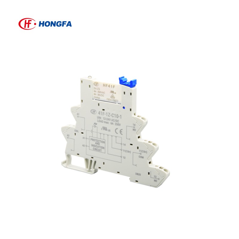 宏发继电器HF41F-5 12 24-ZS HS ZST HST 41F-1Z-C2-1 41F模组块V