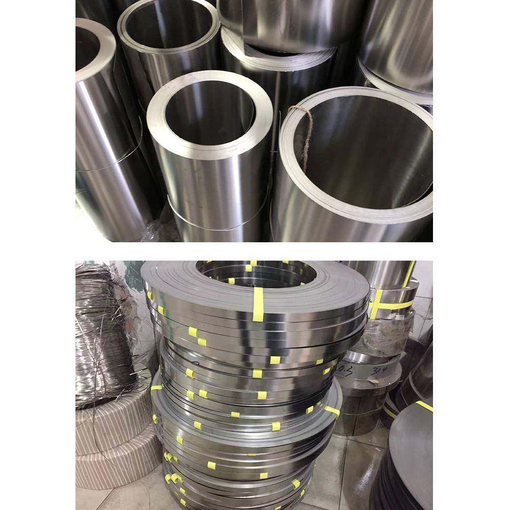 进口301不锈钢带EH特硬弹簧带0.06-1.5发条带可定制分条激光切割