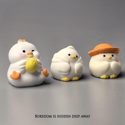 无聊了农鸡妈鸡愈系81481日式工位电脑书治场桌提神桌小面装饰品