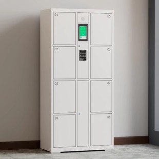 需定制商场红外条码手机扫码人脸识别电子置物柜超市寄存柜智能收