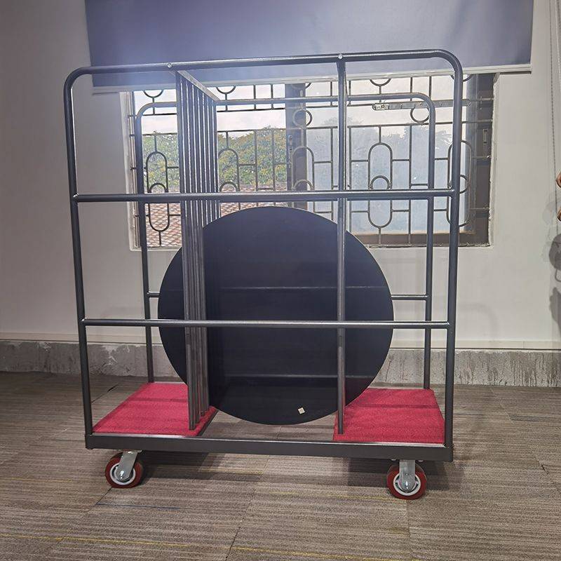 需定制酒店玻璃转盘车餐厅宴会运输储存车酒店大堂移动行李车便携