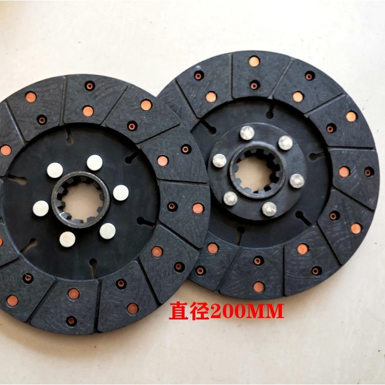 老款改装车离合器片龙舟碧浪丰源收割机耕田机行走刹车片摩擦片