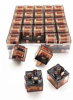 汽车继电器12V241V全铜线大功率防水汽车4针100A5针火星