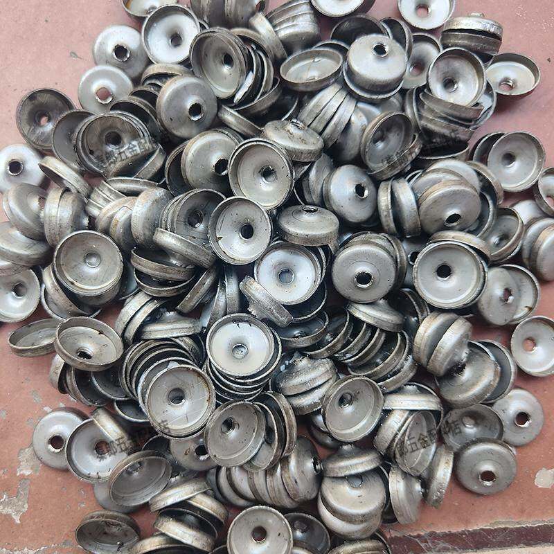 需定制圆管反边封口片攻牙拉手配件连接件内塞不锈钢封口片牙片紧